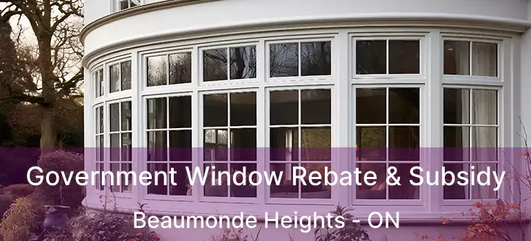  Government Window Rebate & Subsidy Beaumonde Heights - ON