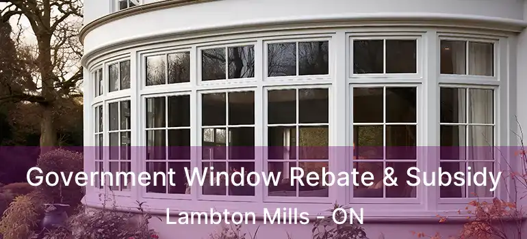  Government Window Rebate & Subsidy Lambton Mills - ON