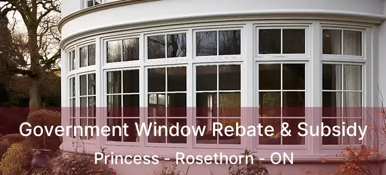  Government Window Rebate & Subsidy Princess - Rosethorn - ON