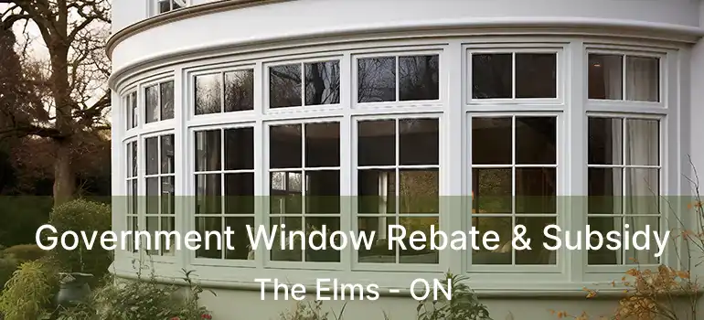  Government Window Rebate & Subsidy The Elms - ON