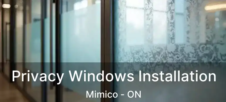  Privacy Windows Installation Mimico - ON