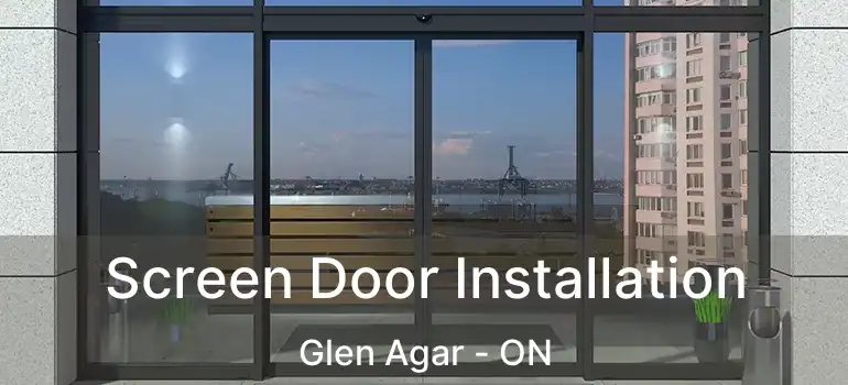  Screen Door Installation Glen Agar - ON