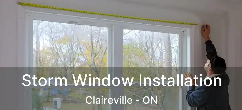  Storm Window Installation Claireville - ON